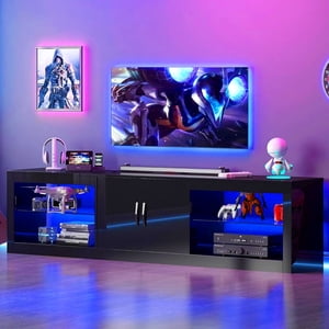 Chvans 70.9" LED TV Stand for 75-85" TV, Black