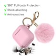 thumbnail image 2 of Apple Airpods 2 Skin, For Airpods Charging Case fur Ball for Airpods 2nd,Takfox Scratch-Resistant 360° Protective Portable Silicone Cover Skin For Airpods 2 [Front LED Visible] Accessories + Keychain, 2 of 7