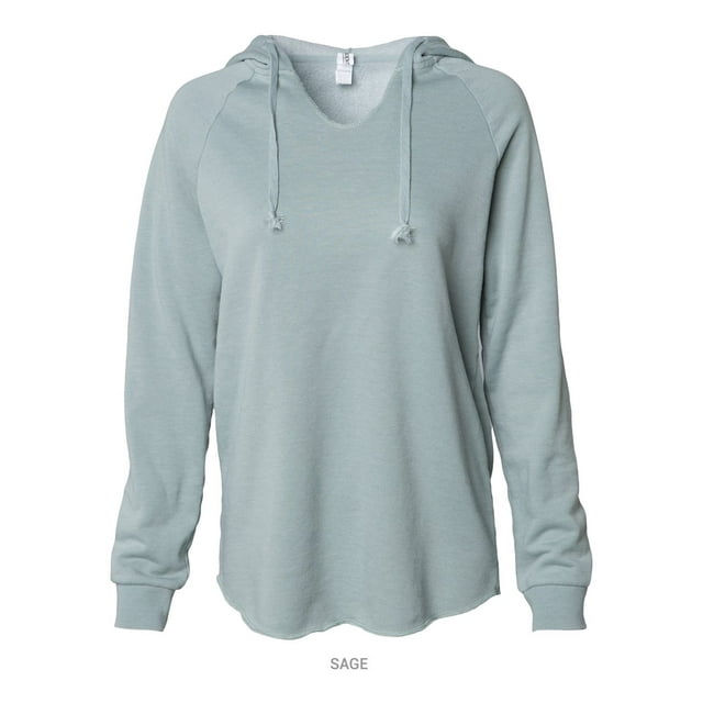 Independent Trading Co. PRM2500 Sweat à Capuche Léger pour Femmes California Wave Wash