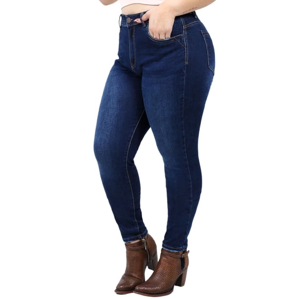 Jeans skinny KYRATH con strech Talla Extra 1882 azul oscuro 42
