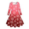 thumbnail image 4 of LUOGENLI Dresses for Girls 14-16 for Kids Toddler Girls Christmas Trees Deer Print Christmas Long Sleeve Party Princess Dress Girls Dresses 10-12 White Girls Dresses Red 10-13 Years, 4 of 5