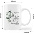 thumbnail image 5 of Christian Bible Scripture Jeremiah 29:11 for I Know the Plans I Have for You Watercolor Eucalyptus Leaf Ceramic Mug-11oz Coffee Milk Tea Mug Cup with Handle,Christian Gifts, 5 of 5