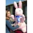 thumbnail image 4 of Giant Stuffed Bunny Rabbit 3 and 1/2 feet Tall Pink Color Stuffed Soft - Gian..., 4 of 5