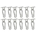 thumbnail image 2 of Boucle Pivotante en Acier Inoxydable Crochet Hamac Suspendu Chaise Panier Pad Oeil Plaques Raccords, 2 of 14