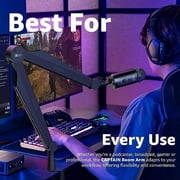 IXTECH Bat Wing Microphone Boom Arm Stand, 25.5 inch Height, Heavy Duty for Gaming & Streaming