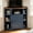 Blue+Brown, variant on ChenyueFurn Corner Storage Organizer, 6-Cubby Wooden Shelf with USB Ports & Electrical Outlets,Blue+Brown