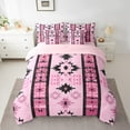thumbnail image 3 of Manfei Bohomian Aztec Bedding Twin Size, Hippie Triangle Bedding Sets Twin Size, Western Mandala Reversible Comforter Sets with Sheets, Ultra Soft Room Decoration, 7pcs, 3 of 6