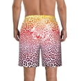 thumbnail image 3 of KLL Leopard Skins And Heads Men's Casual Summer Beach Shorts Hawaiian Shorts with Pockets-Large, 3 of 5