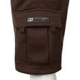 thumbnail image 4 of Ma Croix Men's Casual Loose Fit Fleece Cargo Sweat Shorts with Elastic Deawstring, 4 of 5
