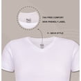 thumbnail image 3 of Buyless Fashion Big Boys Tagless V-Neck Soft Cotton Undershirts Short Sleeves Top (3 Pack) - TW24-BT-11-12, 3 of 7