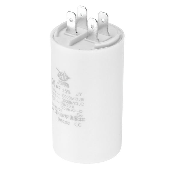 Uxcell CBB60 20uf Run Capacitor,AC450V 4Pin Double Insert for Motor Star 72x40mm