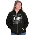 thumbnail image 4 of Cute Funny Favorite Cool Auntie Aunt Zip Hoodie Sweatshirt Women Brisco Brands X, 4 of 6