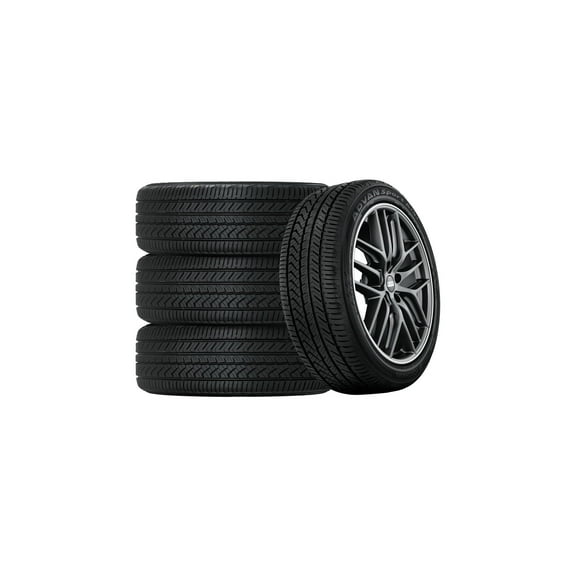 Set of 4 Yokohama Advan Sport A/S Plus 225/45R18 95W XL Tires Fits: 2011-15 Chevrolet Cruze LTZ, 2012 Toyota Camry XLE
