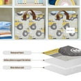 thumbnail image 4 of Yayeee Foldable Storage Basket for Shelves with Handles Set of 2 Waterproof Cloth Bins, Trucks Pattern, 4 of 7