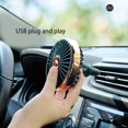 thumbnail image 5 of Ventilador de ventilación para automóvil con 3 velocidades y alimentación por USB con luz LED para vehículos SUV y camiones, dorado, 5 of 5