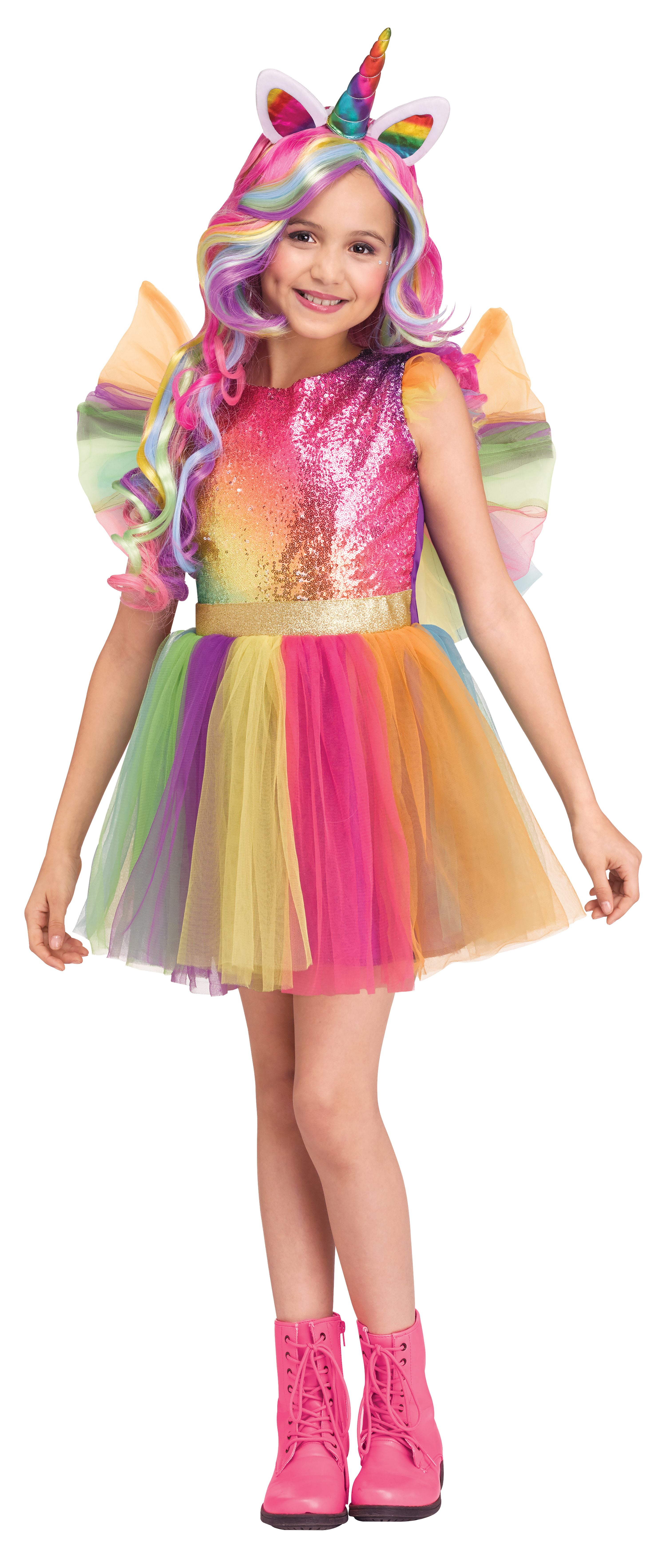  Halloween  Rainbow Unicorn Costume  Girl s  Size Medium 