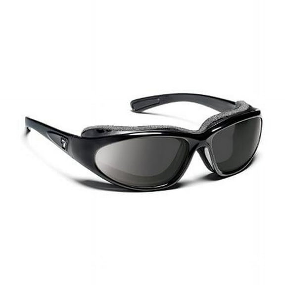 Churada Sharp View Gray Sunglasses, Glossy Black - Small & Medium