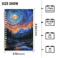 thumbnail image 2 of FORMRS 1-Subject Spiral Notebook 8" x 5" College Ruled 60 Refillable Sheet A5 Hard Cover, Mountains and Forests, 2 of 7
