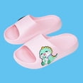 thumbnail image 2 of IVEYRTF Kids Slides Shoes Non Slip Thick Sole Casual Solid Color Home Slippers Bathroom Indoor Summer Comfort Breathable Slide Sandals, 2 of 7