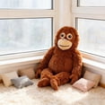 thumbnail image 3 of KSCLPAI Punch Monkey Plush, Orangutan Plush Stuffed Animal, Soft Punch Monkey Plush Toy with Hook and Loop Hands for Hanging, Cute Cuddly Adventure Companion for All Ages, 26 Inch, 3 of 7