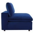 thumbnail image 6 of Modway Commix Down Filled Overstuffed Performance Velvet Armless Chair in Navy, 6 of 8