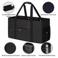 thumbnail image 3 of Youfenhome Stand Up Extra Large Utility Tote Bag with Metal Wire Frame & Hard Bottom Board for Storage, Picnics, Beach, Shopping, 3 of 7
