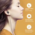 thumbnail image 2 of Reheyre Wired Earbud Sensitive Fevers Sound Quality Universal 3.5mm In-ear Student Surround Gaming Earbud for Running, 2 of 5