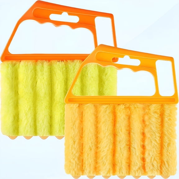 ACDANC 2Pcs Blind Cleaner-Washable Window Blind Cleaner Duster Tool,Hand-Held Blind Duster for Wood Blinds Duster Brush Blind Dust Cleaner Venetian Shades Brush Window Air Conditioner Duster Dirt