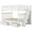 White, variant on DreamBuck Stairway Full over Full Bunk Bed with Two Drawers and Storage Shelves, Bunk Bed for Adults, Solid Wood Bedframe, Space-Saving Design & No Box Spring Needed, Perfect for Bedroom, White