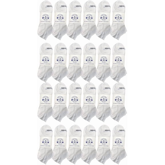 Yacht & Smith 24 Pairs of Low Cut Ankle Socks for Men and Women, Bulk Pack