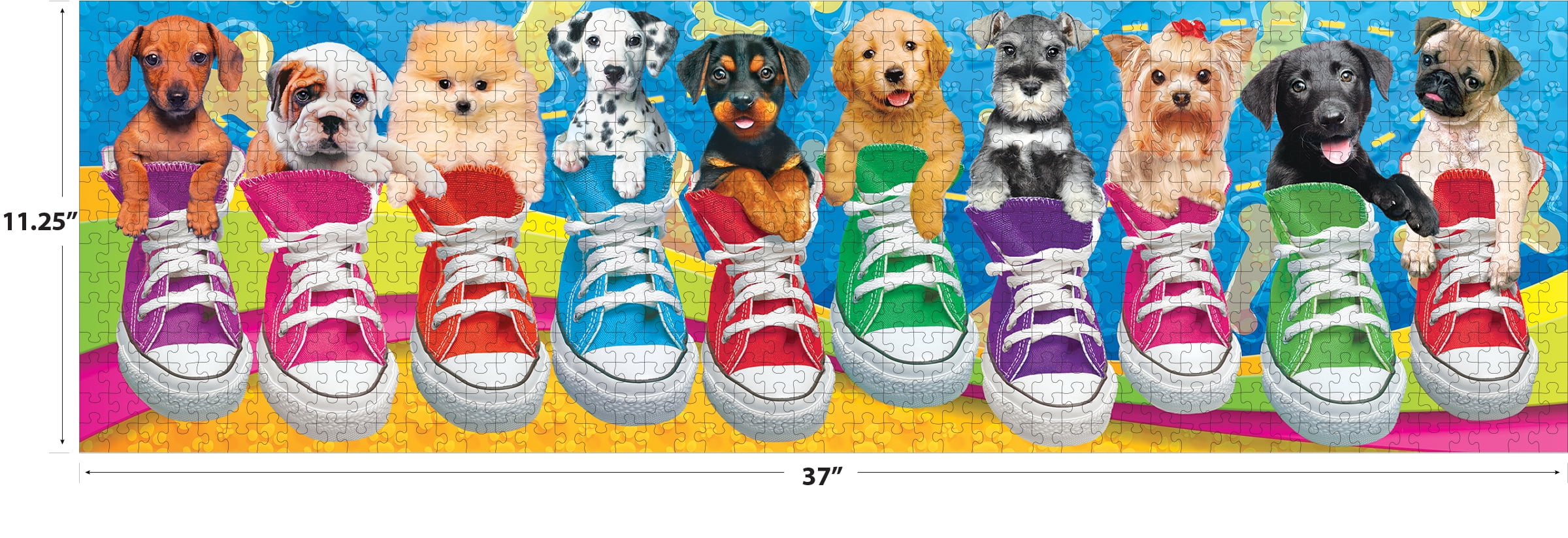 RoseArt Kodak 750 Piece Sneaky Pups All Stars Interlocking Jigsaw Puzzle