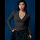 thumbnail image 5 of Camisetas Henley de Larga para Mujer, -Otoño 2025, de Punto Acanalado con Botones, Corte Entallado, Blusas Básicas Informales. Gris Oscuro L, 5 of 8