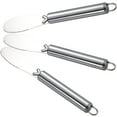 thumbnail image 3 of STRANDCHIC Stainless Steel Cheese Spreader Set for Home Use, Silver 9Pcs, 3 of 6