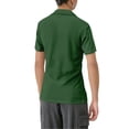 thumbnail image 3 of DORKASM Womens Polo Shirts Short Sleeve Button Lapel Collared Summer Tops Business Casual Basic Tees Dark Green M, 3 of 7