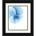 thumbnail image 1 of Fay, Mela 26x32 Black Ornate Wood Framed with Double Matting Museum Art Print Titled - Blue Pansy II, 1 of 4