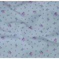 thumbnail image 4 of oneOone Organic Cotton Poplin Twill Fabric Leaves & Flower Floral Print Fabric by The Yard 42 Inch Wide, 4 of 4