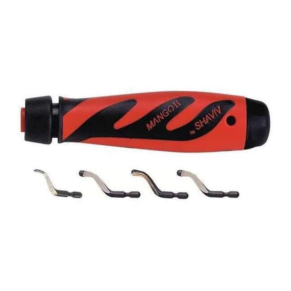 Shaviv Deburring Tool Set,Plastic,Hi Speed Stl. 155-90061