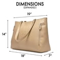 thumbnail image 3 of Bolso Weekender ELLE Roamer 24.3L de Cuero Vegano Nude, 3 of 9