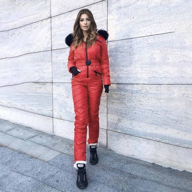 Puntoco Mujeres Moda Casual Grueso Caliente Snowboard Skisuit Deportes al aire libre Cremallera Traje de esquí Liquidación Puntoco Puntoco-1097