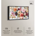 thumbnail image 2 of Bouquet Entrance Canvas Classic Fashion Floral Wall Art by Art Remedy, Black Frame, 54" x 36", 2 of 7
