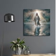 thumbnail image 6 of Luxe Metal Art 'Jesus Walking On Water' by Rey Klimt Metal Wall Art, 24" x 24", 6 of 8
