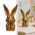 thumbnail image 5 of Gold Bunny Statue Vintage Spring Rabbits Easter Decor Resin Table Centerpiece For Home Indoor Elegant Easter Sculpture Figurine Collectible Gift Holiday, 5 of 5