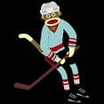 thumbnail image 3 of CafePress - Sock Monkey Ice Hockey Women's Dark Pajamas - Women's Short Sleeve Print T-Shirt and Pants Dark Cotton Pajama Set, 3 of 7