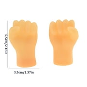 Tiny Hands Fist Bump Puppets 2 Pack Miniature Novelty Finger Toys for Interactive Play and Learning