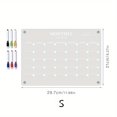 thumbnail image 1 of HLONK A4 Magnetic Monthly Planner Board with 6 Whiteboard Pens - Transparent Acrylic Refrigerator Message Board for Organizing  Goal Setting & Decoration  Includes Colorful Monthly Labels, 1 of 7