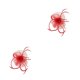 thumbnail image 2 of Jumpingount Mesh Fasinator Mujeres Tocado Prom Maquillaje Cosplay Party Headwear Rojo 2Conjunto, 2 of 6