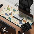 thumbnail image 2 of Long Mouse Pads for Desk,Beige Dinosaurs Plants Leaves Pattern Desk Mats on Top Of Desks, Desk Mouse Pad Extra Large with 3mm Non-Slip Base and Stitched Edge for Gaming,Office,Work,Home 35.4"x15.7", 2 of 6