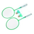 thumbnail image 1 of With 2 Balls Strong And Durable Children Badminton Racket, 1 Pair Badminton Racket Set, Girls Toy For Kids Boys Fluorescent Green, 1 of 8