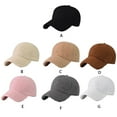 thumbnail image 2 of Guardurnaity Felpa Manténgase Cálido Y Elegante Gorra De Béisbol De Lana De Cordero Para Mujer Gorra De HipHop De Lana De Cordero De Piel Sombreros caqui, 2 of 6