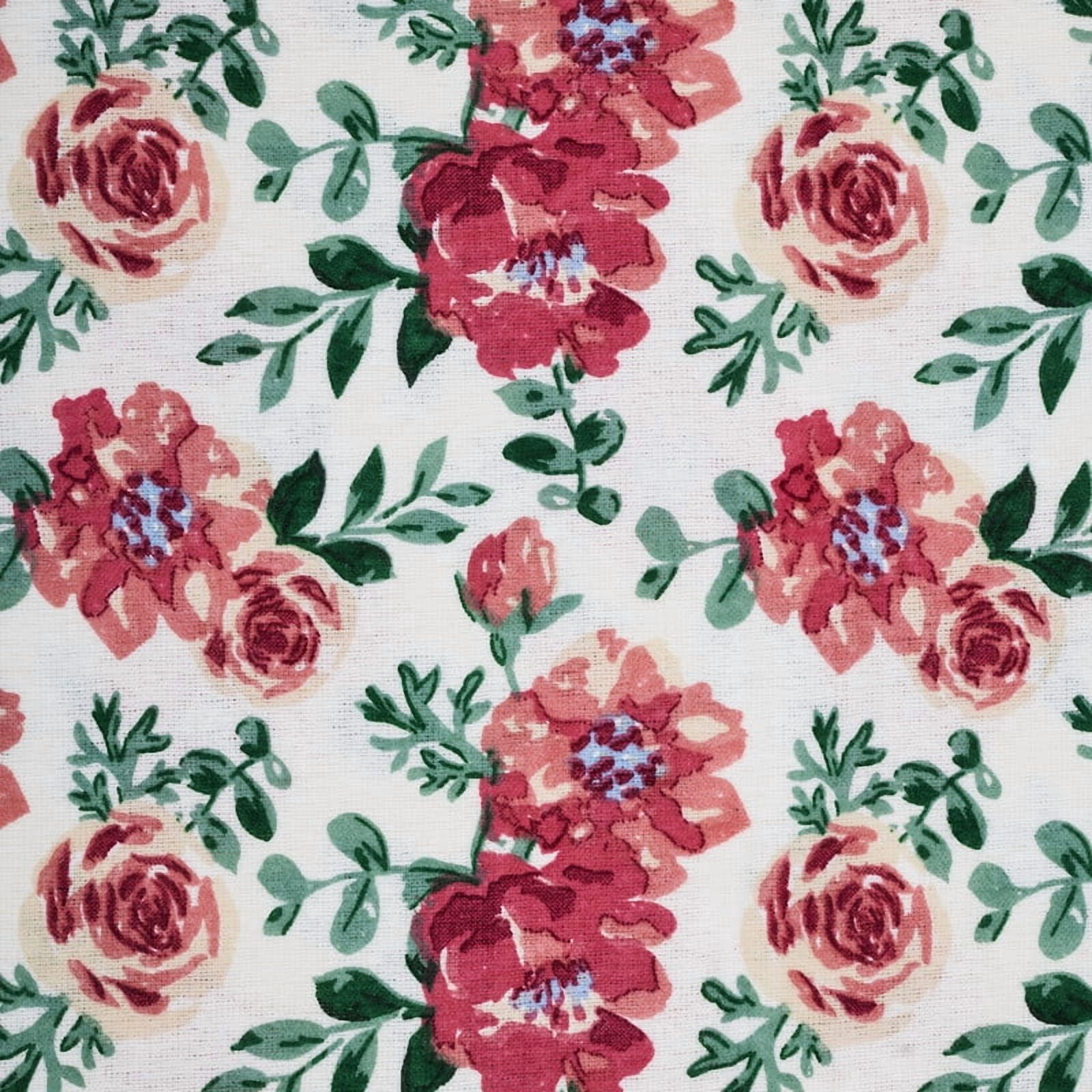 Roxana Gardenia Floral 100% Cotton 4-Piece King Flannel Sheet Set